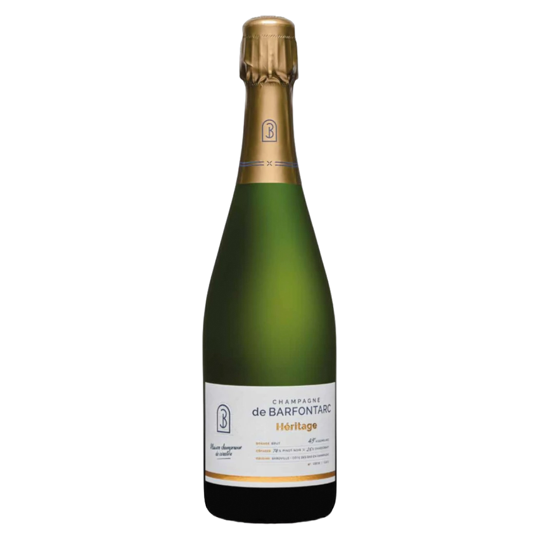 Champagne de Barfontarc – Brut Héritage - demi-bouteille