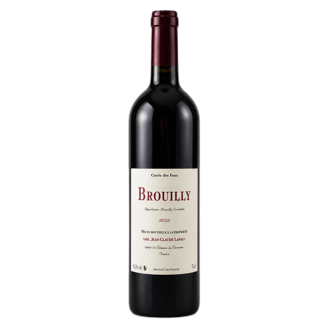 Jean-Claude Lapalu – Brouilly Cuvée Des Fous 2023