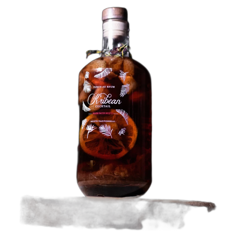 K'Ribean Punch Au Rhum Fraise Citron Menthe - 0,7L