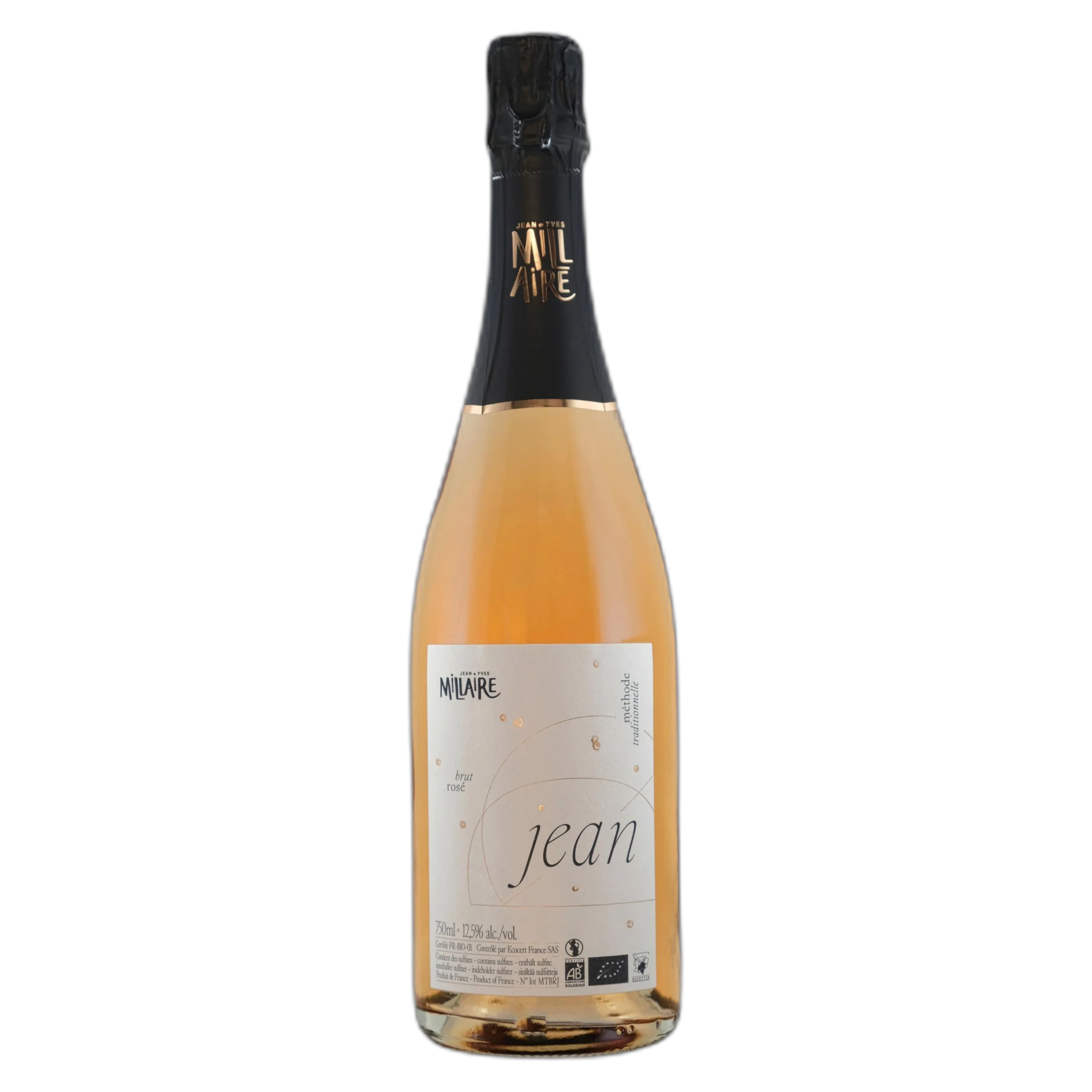 Vignoble Jean-Yves Millaire - Méthode Traditionnelle rosé Jean